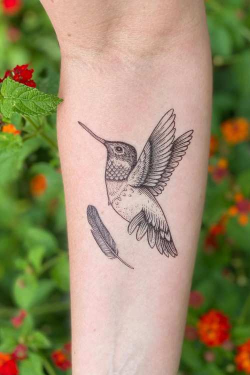 hummingbird tattoos meaning 
