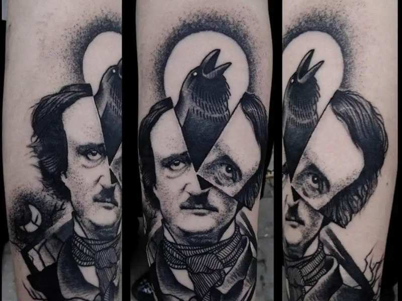 Edgar Allan Poe's tattoo