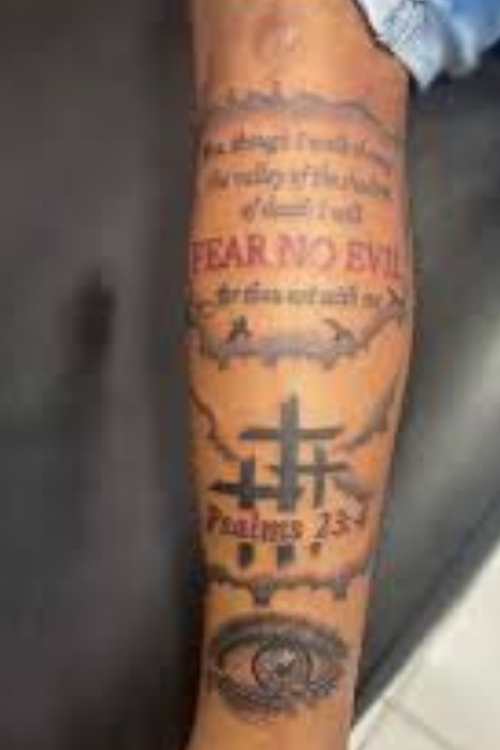 Fear God Tattoo with Biblical Verses
