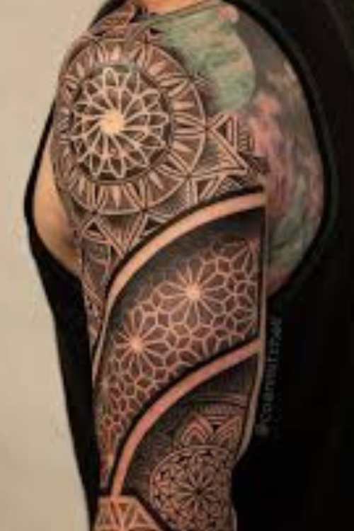 Upper Arm Mandala Tattoo meaning