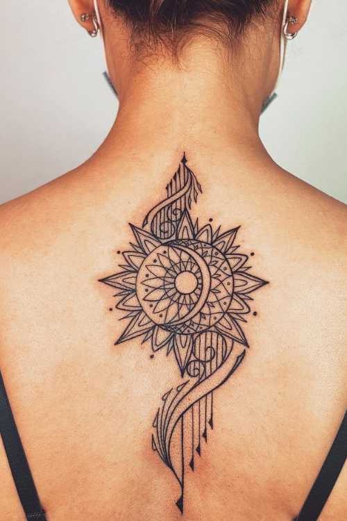 Sun & Moon Mandala Tattoo meaning 