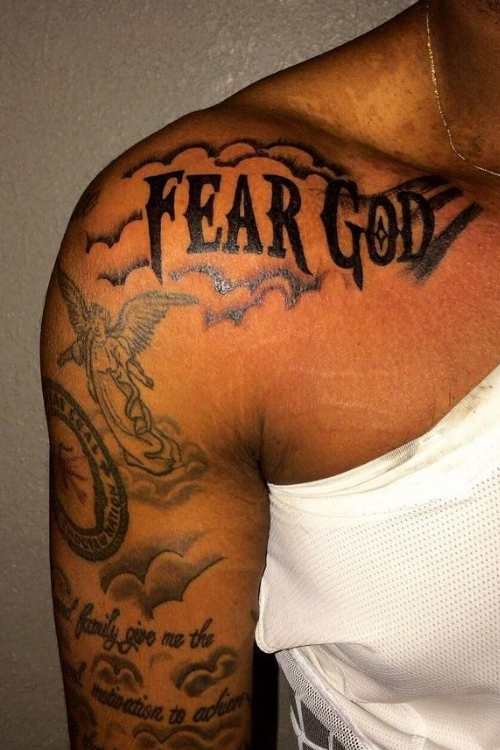 Fear God Tattoo with Abstract and Modern Designs