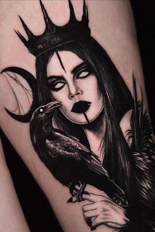 Raven bird tattoo meaning