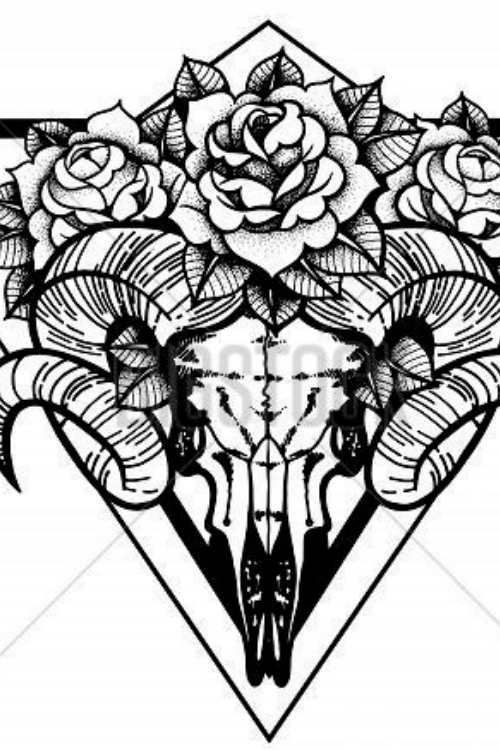 Roses and Skulls Tattoos 