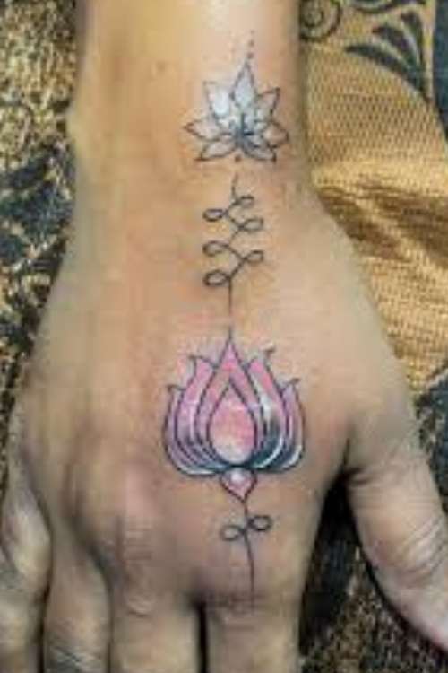 godna tattoo Lotus Flowers
