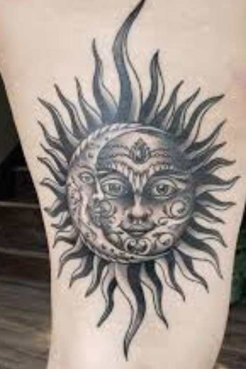 godna tattoo Sun and Moon