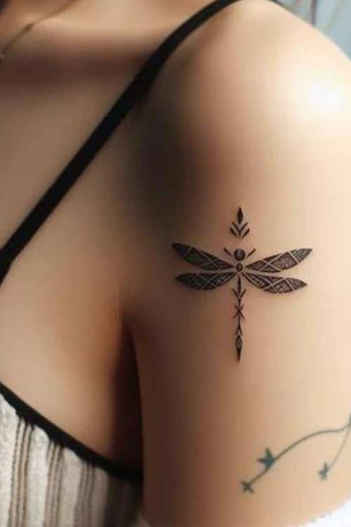 Tribal Dragonfly tattoo meaning 