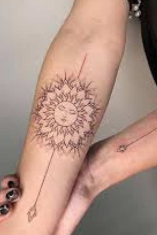 godna tattoo Sun and Moon