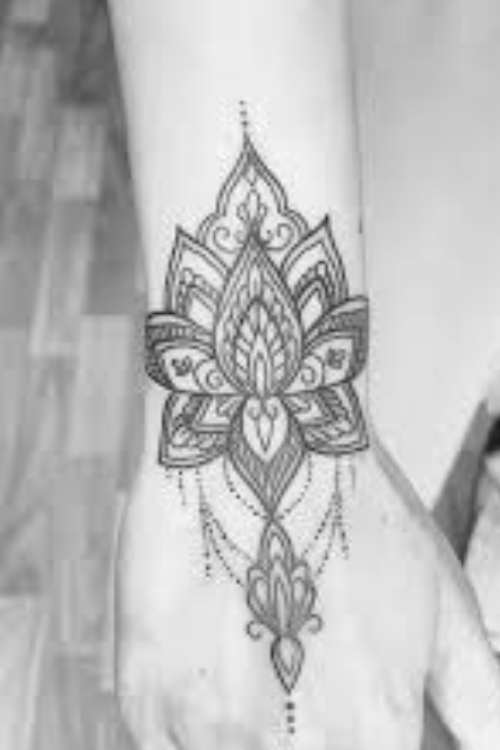 Geometric Lotus tattoo meaning 