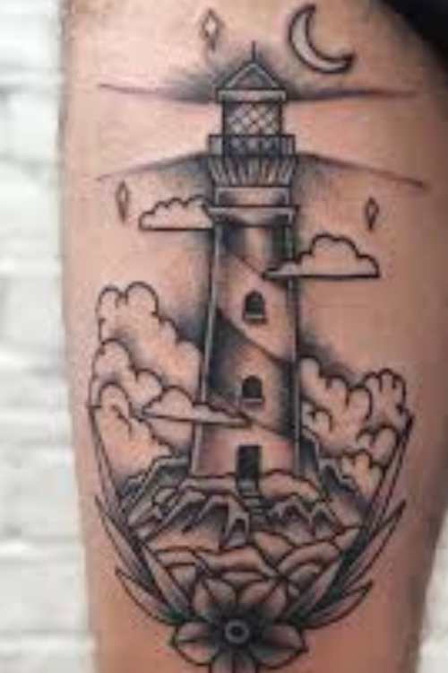 Traditional Lighthouse Tattoos meaning
