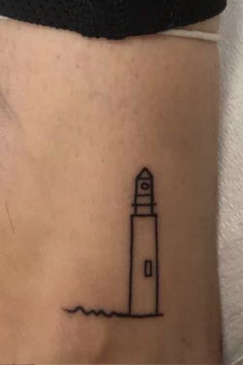 Minimalist Lighthouse Tattoos meaning 