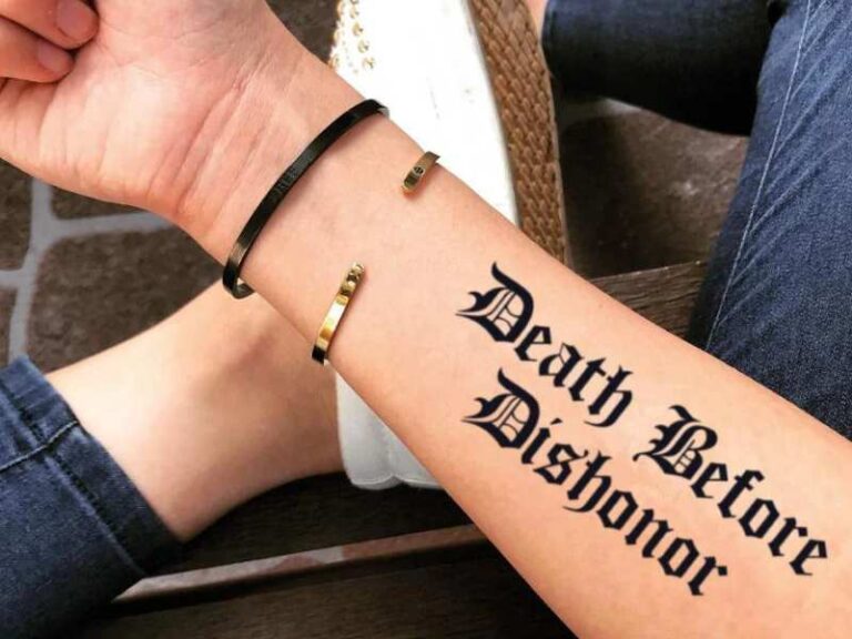 Death Before Dishonor Tattoo