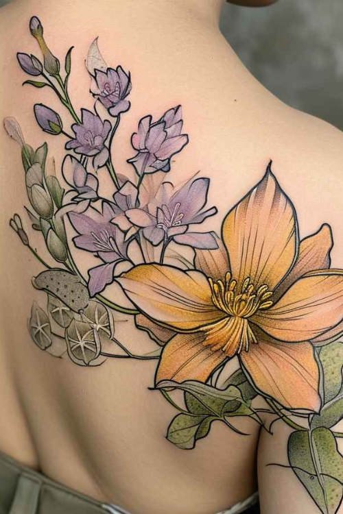 Larkspur tattoo meaning 