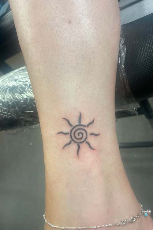 Sun Tribal Tattoo